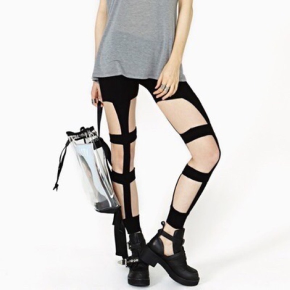 Cut Out  Black Legging